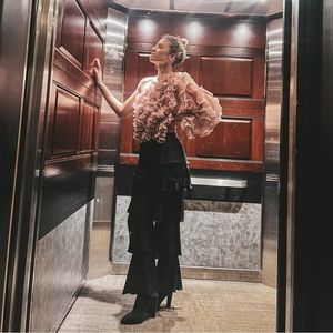 Akira one shoulder ruffle top